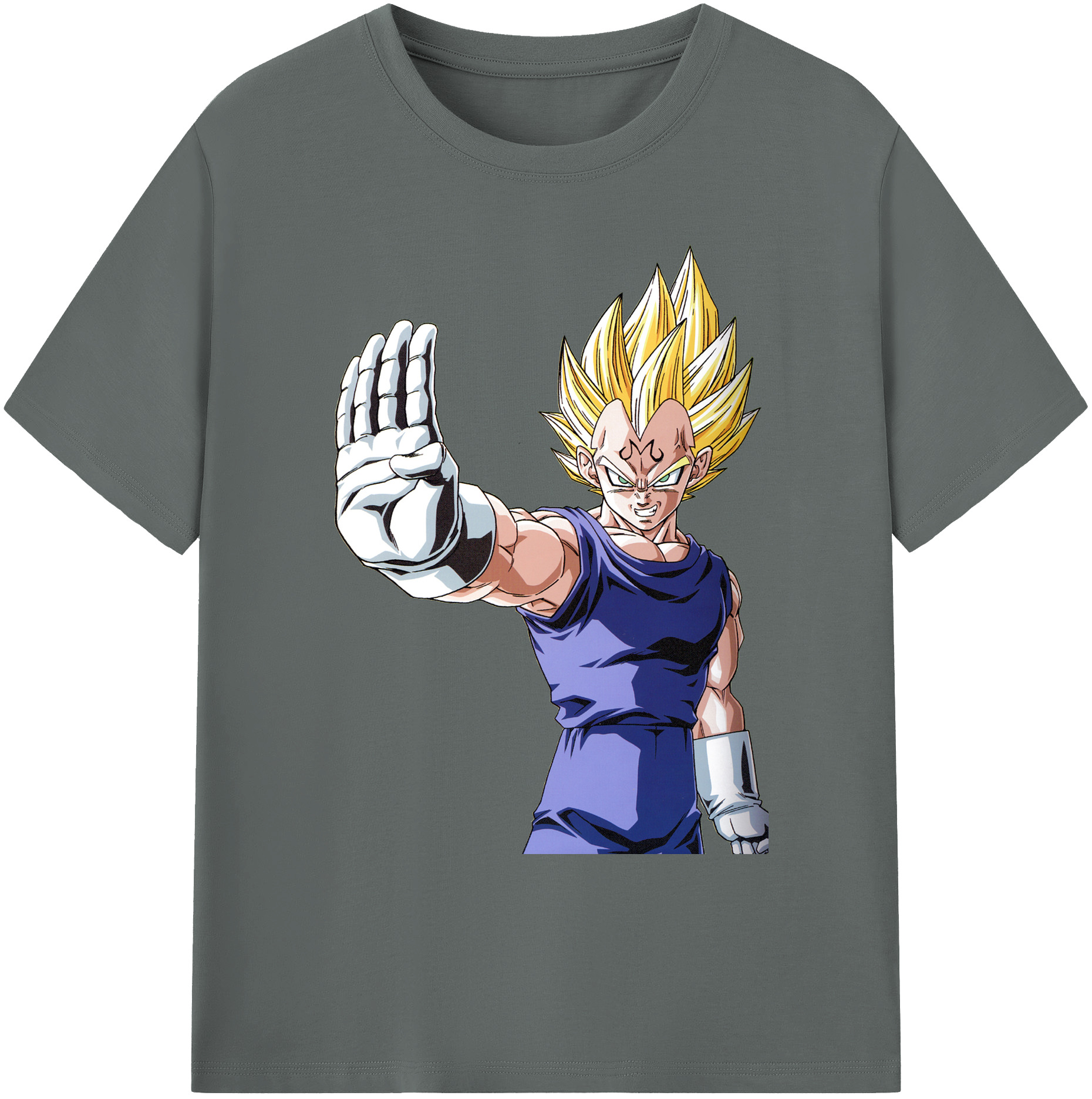 （画像用） ドラゴンボール ベジータ四世（Bejīta Yonsei）DRAGON BALL Vegeta IV 綿100％ メンズ半袖Tシャツ｜肌触りやわらか＆通気性